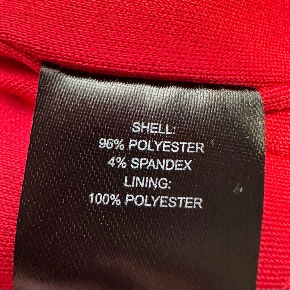 TAHARI ASL Red Stretch Crepe A-Line Grommet Side Tie Dress Sz: 8 - Picture 11 of 13